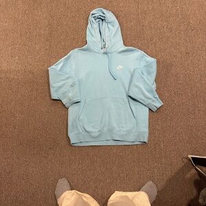 Nike Men's Light Blue Hoodie